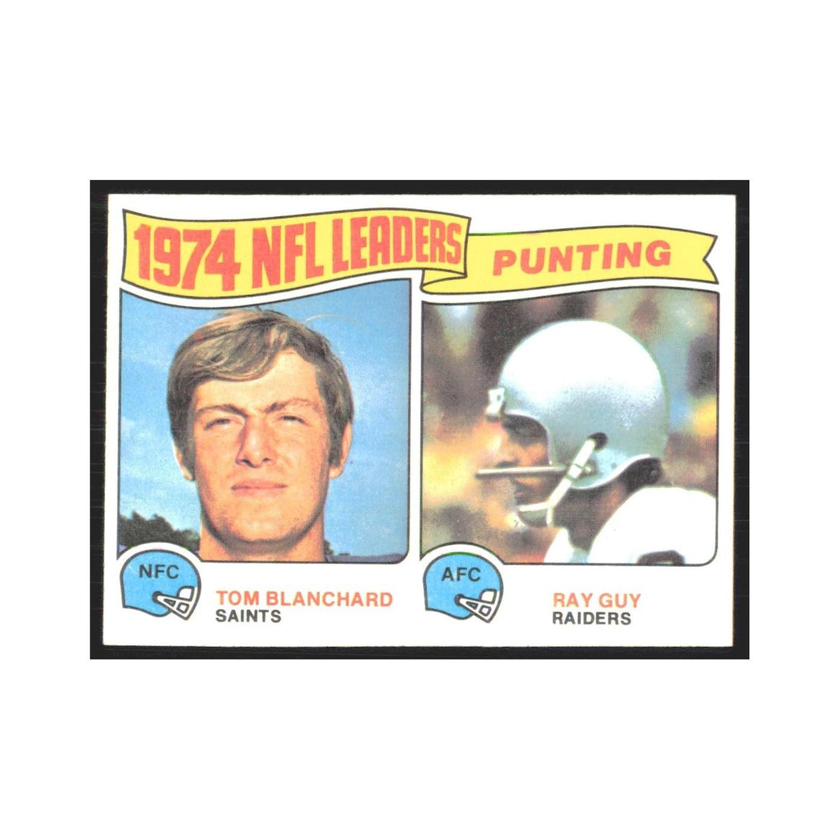 1975 Topps Tom Blanchard/Ray Guy New Orleans Saints/Oakland Raiders #6.0