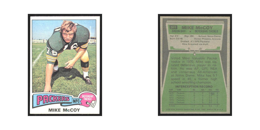 1975 Topps Mike McCoy Packers #362.0