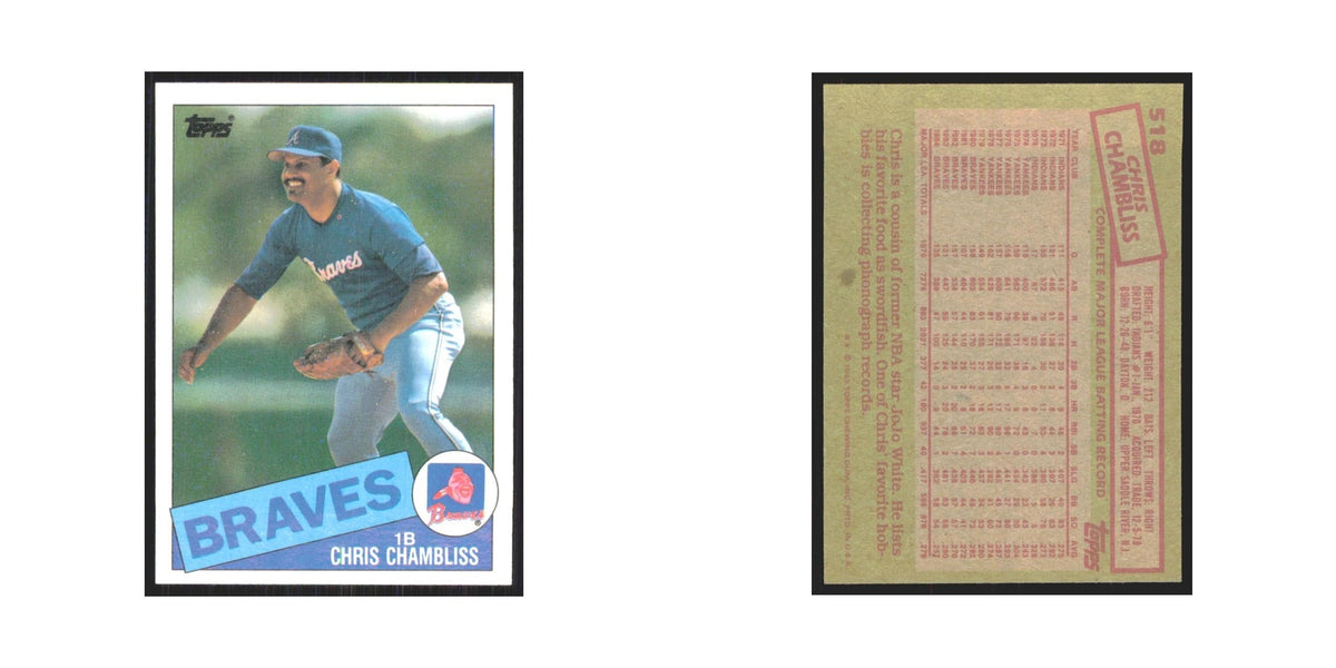 1985 Topps Chris Chambliss Braves #518