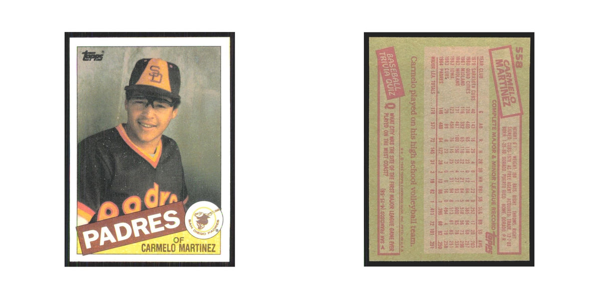 1985 Topps Carmelo Martinez Padres #558