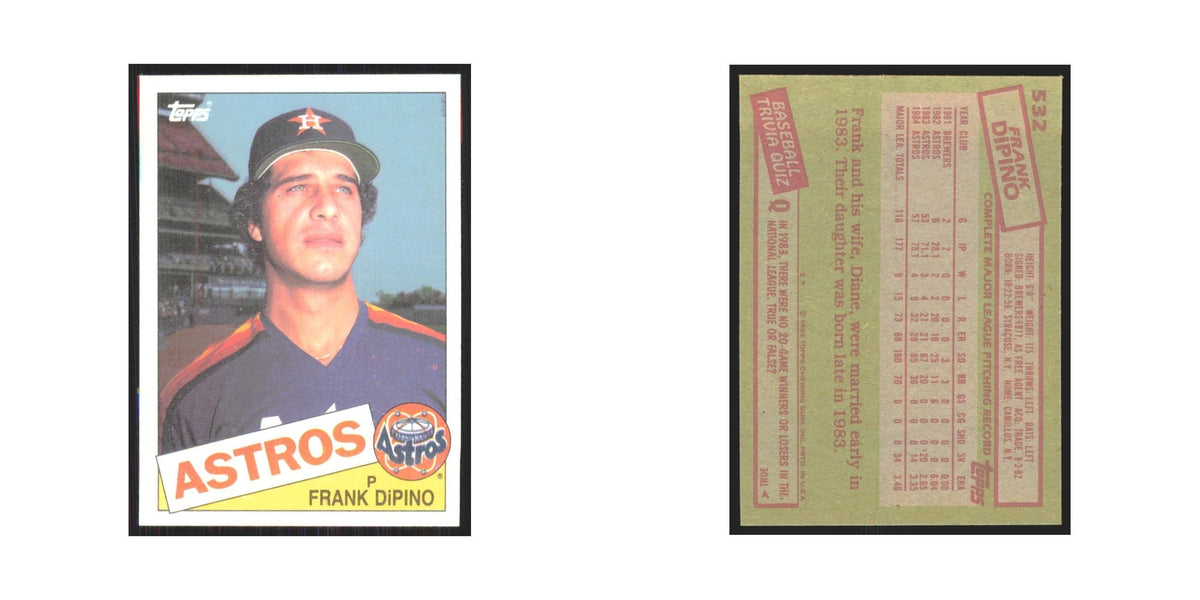 1985 Topps Frank DiPino Astros #532