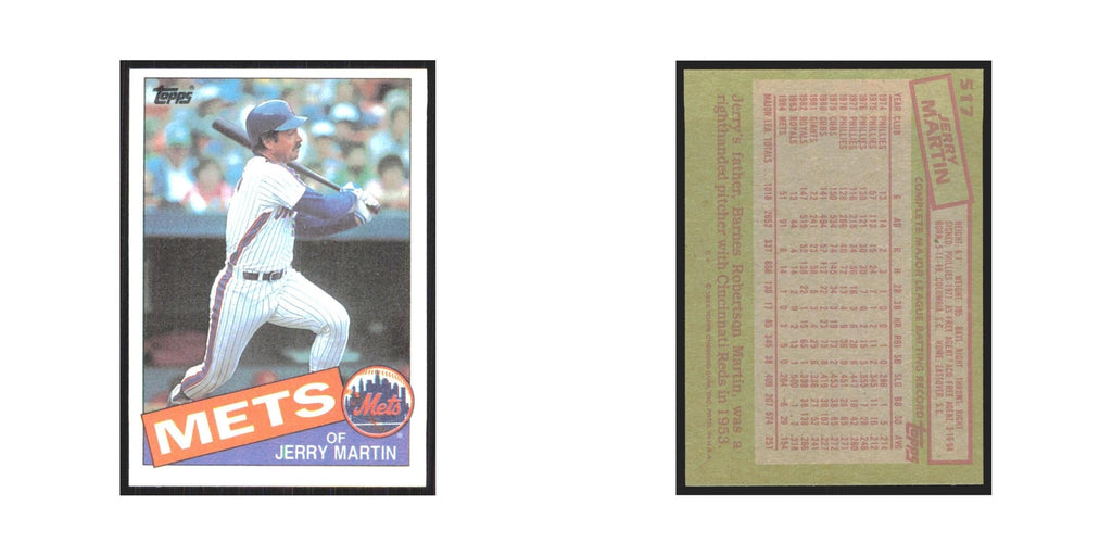 1985 Topps Jerry Martin Mets #517