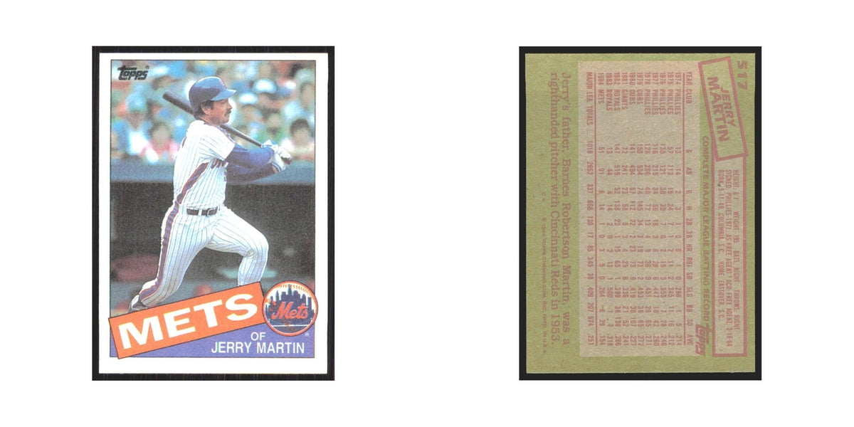 1985 Topps Jerry Martin Mets #517