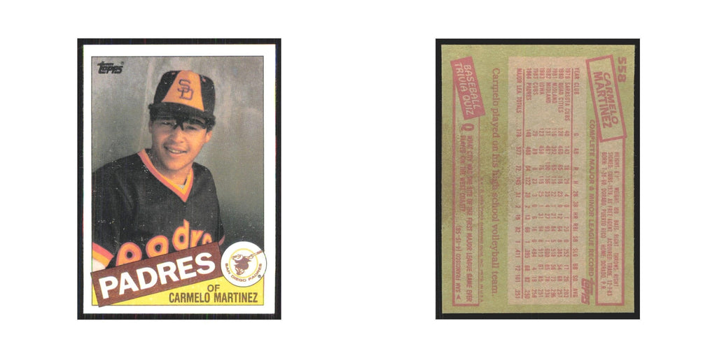 1985 Topps Carmelo Martinez Padres #558