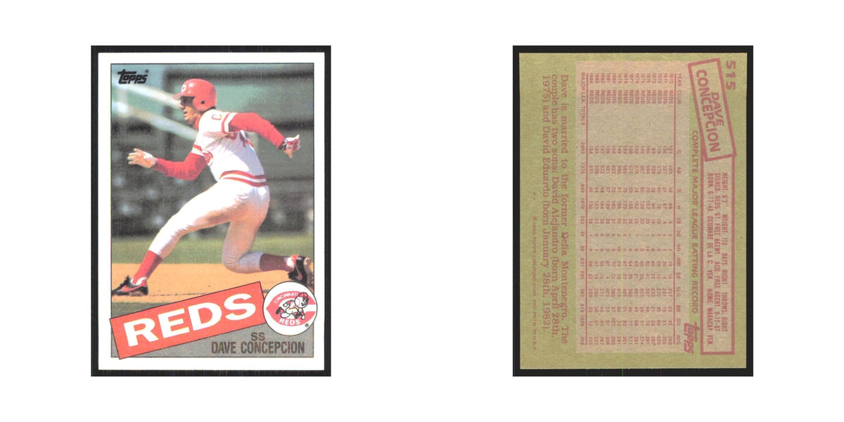 1985 Topps Dave Concepcion Reds #515