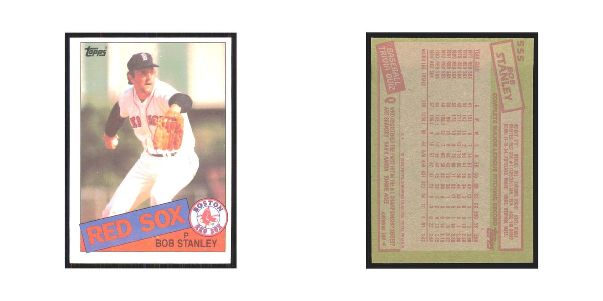 1985 Topps Bob Stanley Red Sox #555