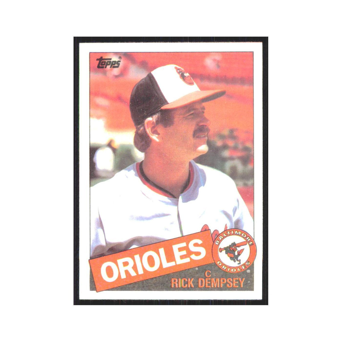 1985 Topps Rick Dempsey Orioles #521