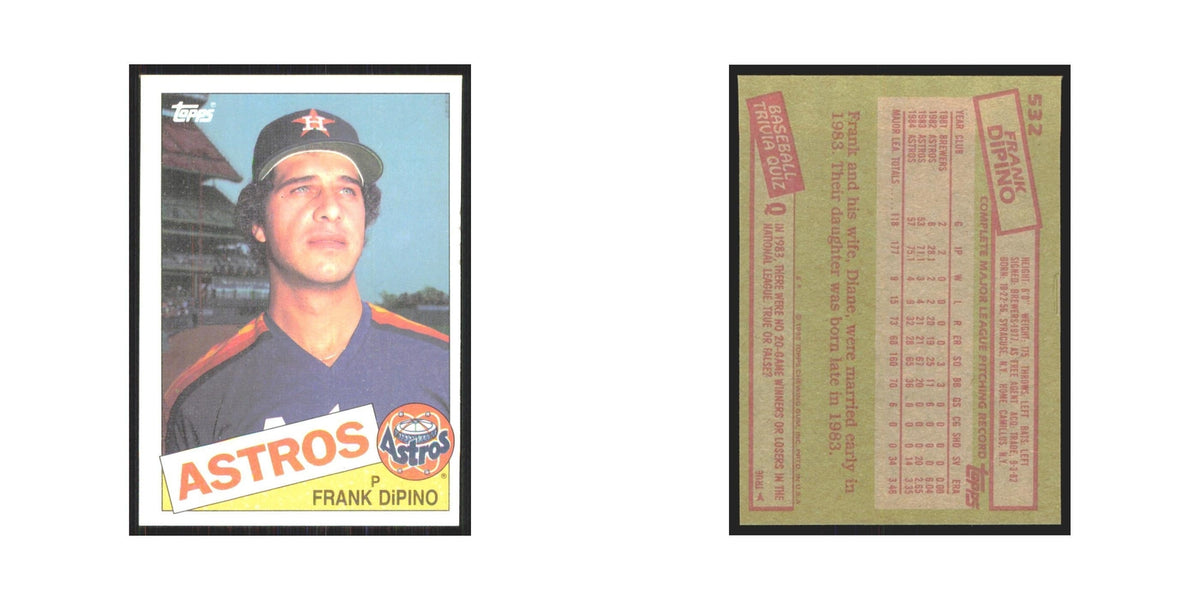 1985 Topps Frank DiPino Astros #532