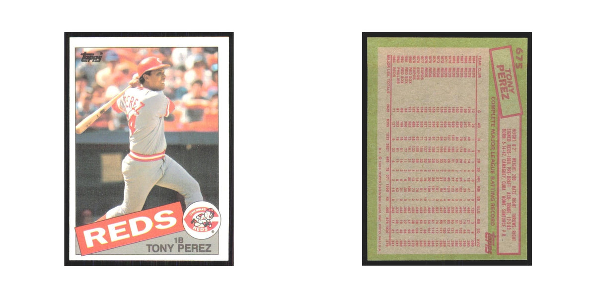 1985 Topps Tony Perez Reds #675