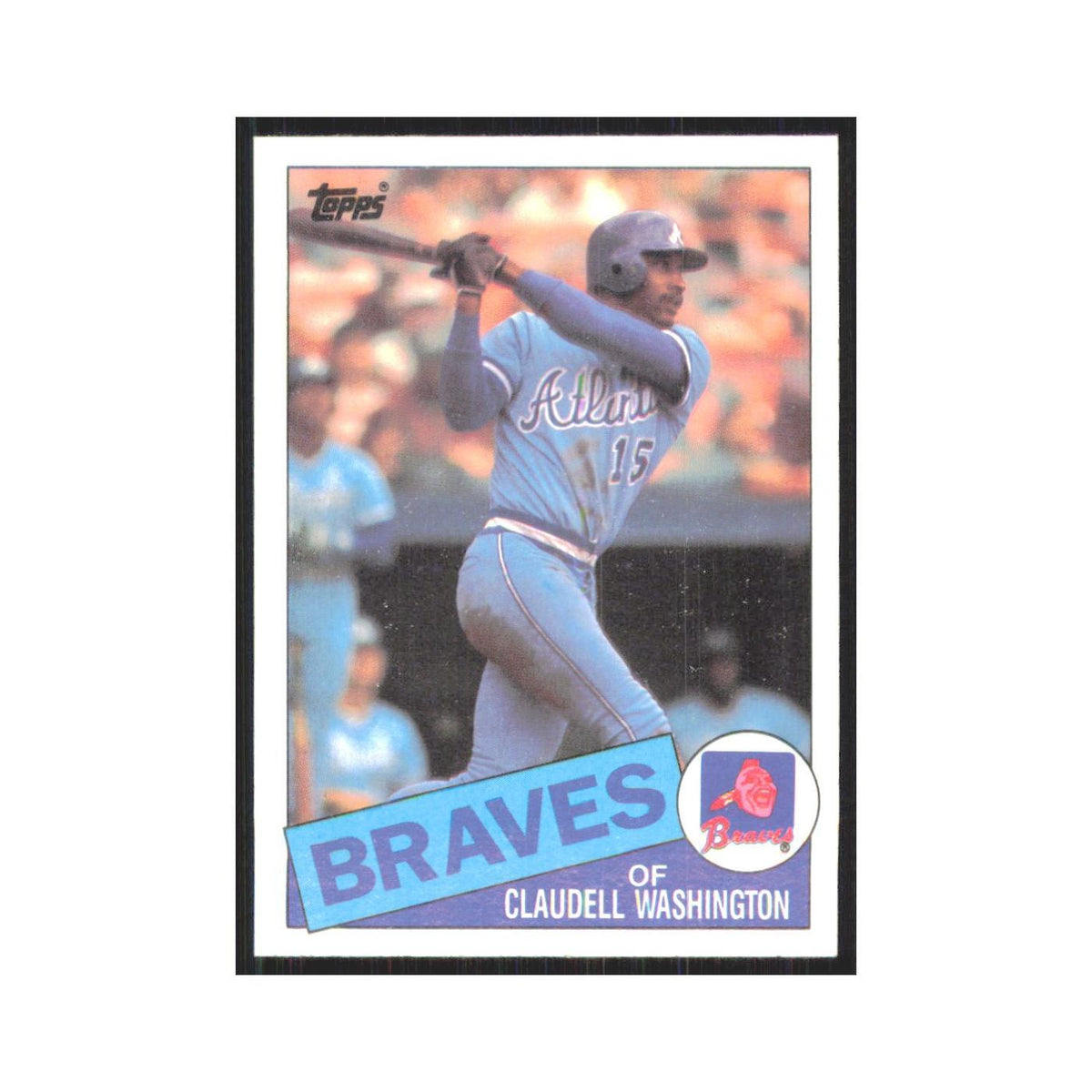 1985 Topps Claudell Washington Braves #540
