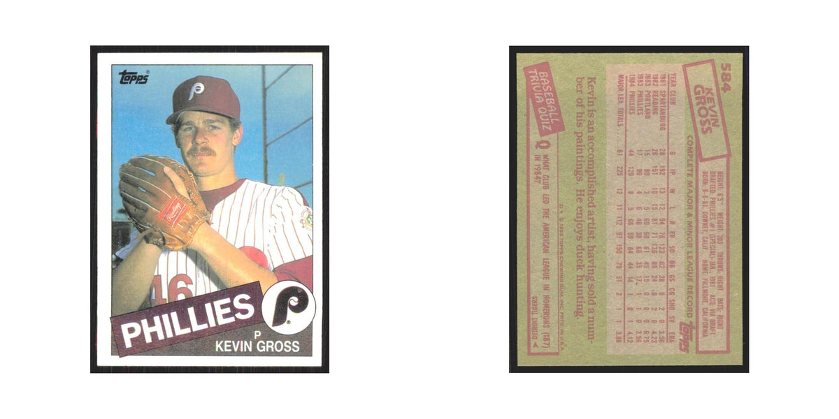 1985 Topps Kevin Gross Phillies #584