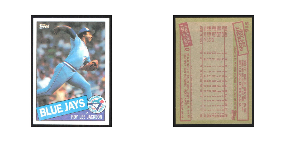 1985 Topps Roy Lee Jackson Blue Jays #516