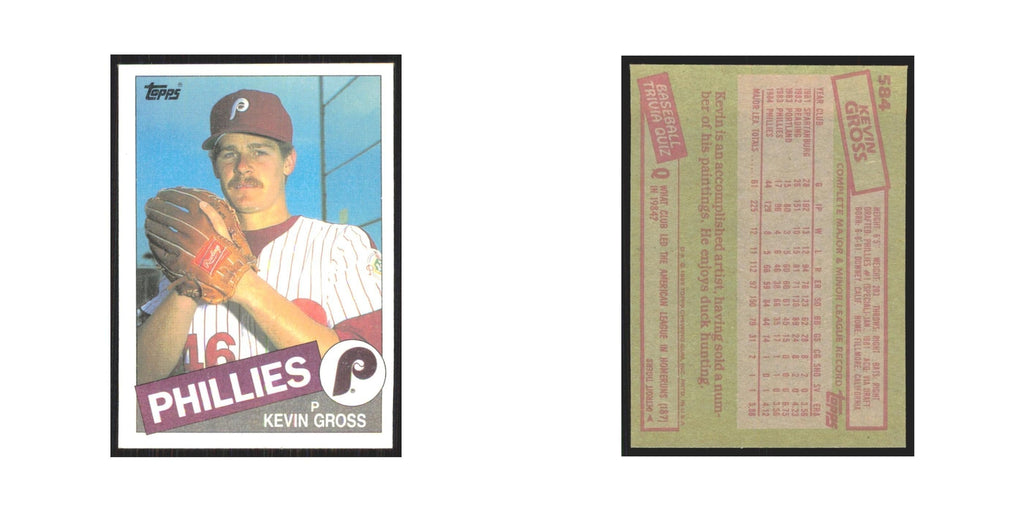 1985 Topps Kevin Gross Phillies #584
