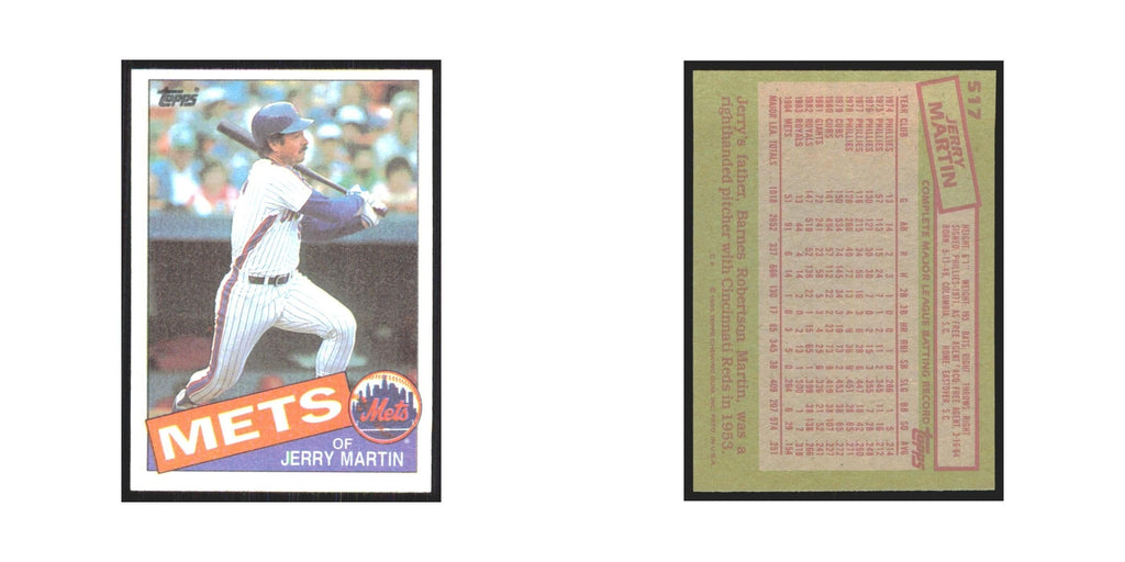 1985 Topps Jerry Martin Mets #517