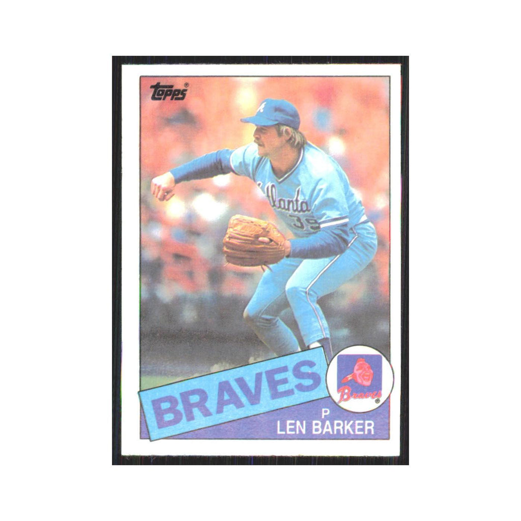 1985 Topps Len Barker Braves #557