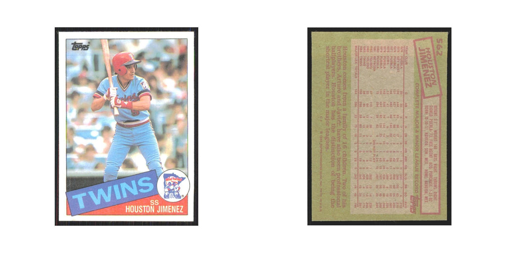 1985 Topps Houston Jimenez Twins #562