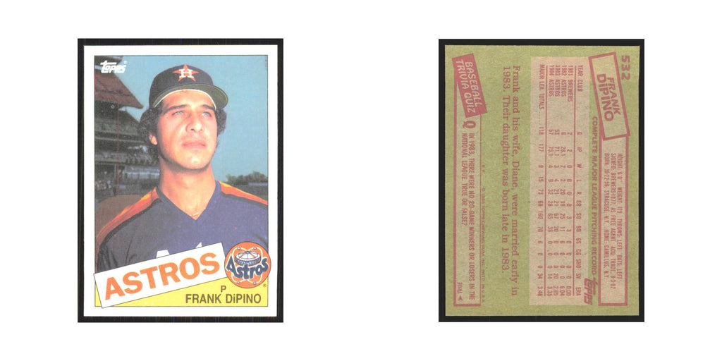 1985 Topps Frank DiPino Astros #532