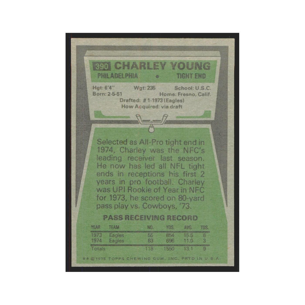 1975 Topps Charle Young Eagles #390.0