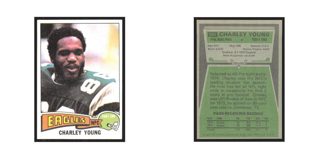1975 Topps Charle Young Eagles #390.0