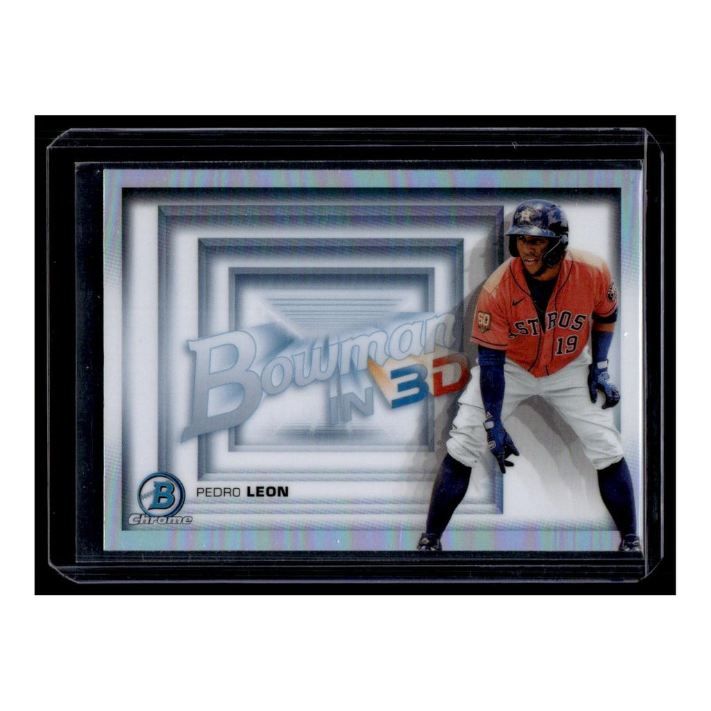 Pedro Leon 2022 Bowman Chrome  in 3-D #B3D-18 Houston Astros Baseball Card NM