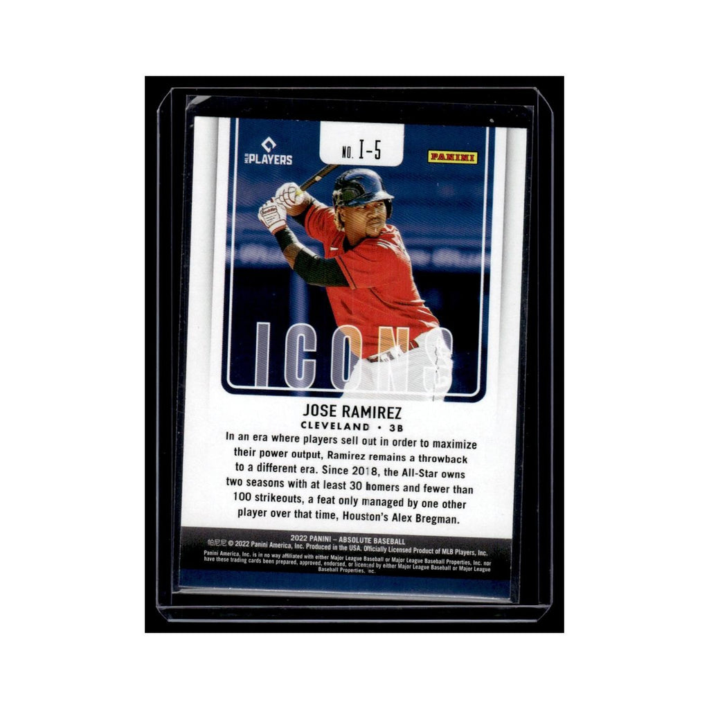 Jose Ramirez 2022 Panini Absolute Icons #I-5 Cleveland Guardians NM