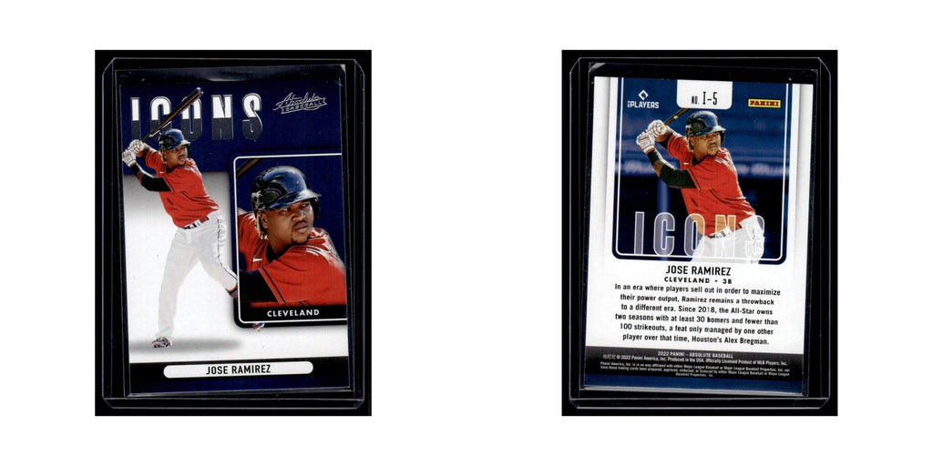 Jose Ramirez 2022 Panini Absolute Icons #I-5 Cleveland Guardians NM