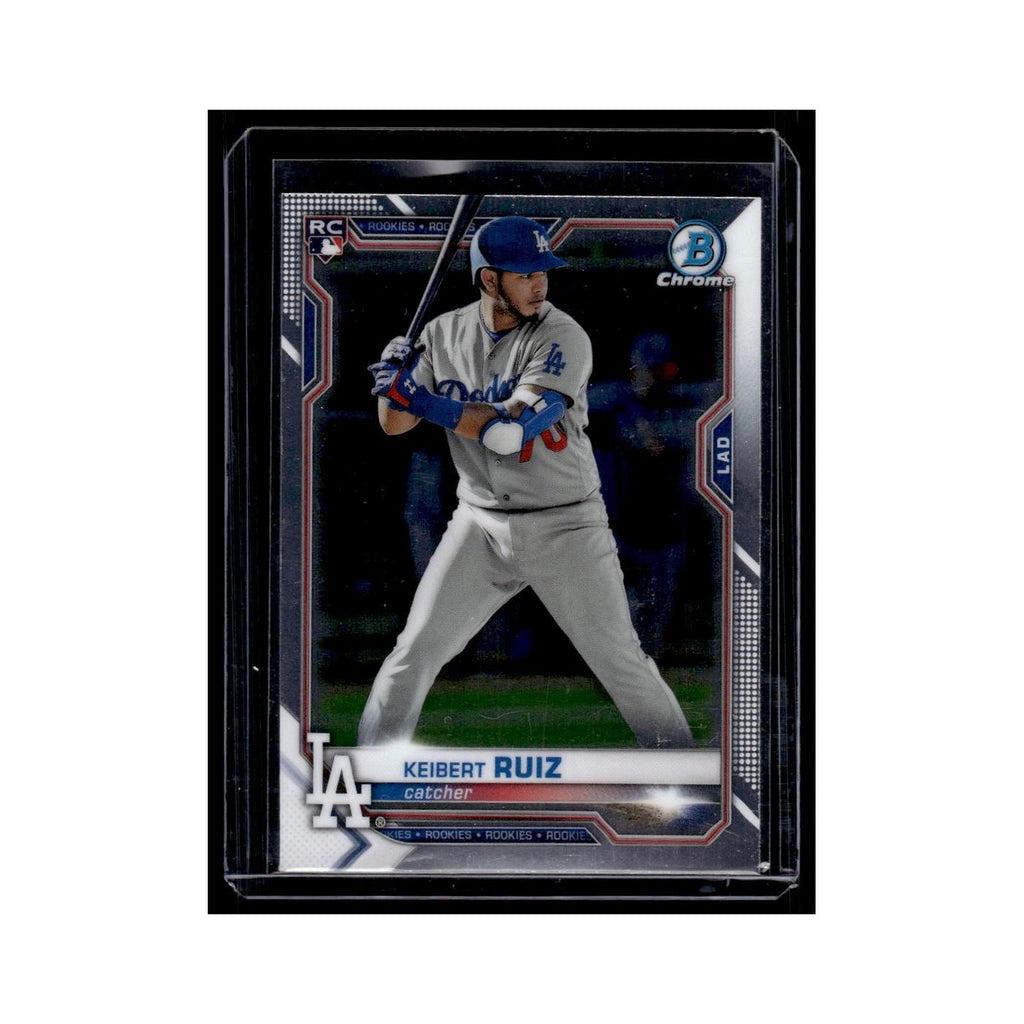 Keibert Ruiz Rookie 2021 Bowman Chrome #70 Los Angeles Dodgers Baseball Card NM