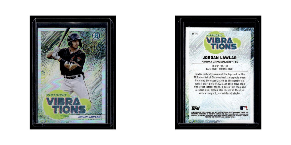 Jordan Lawlar 2022 Bowman Chrome Virtuosic Vibrations #VV-16 Diamondbacks NM