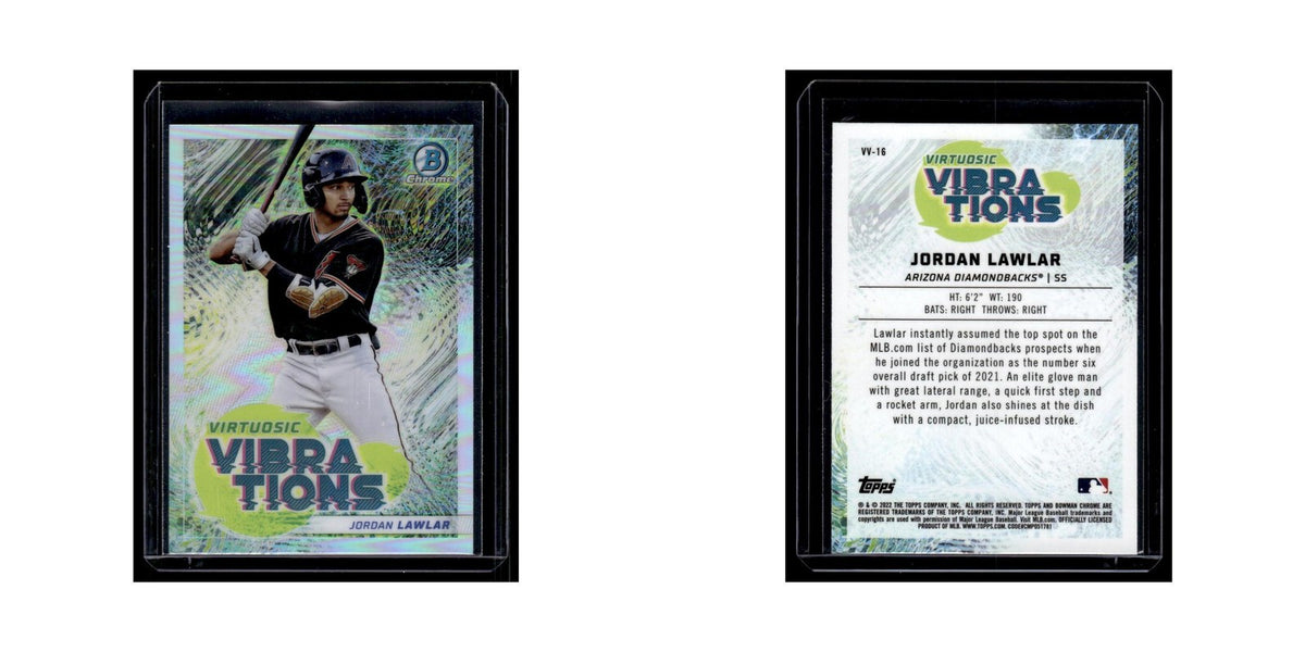 Jordan Lawlar 2022 Bowman Chrome Virtuosic Vibrations #VV-16 Diamondbacks NM
