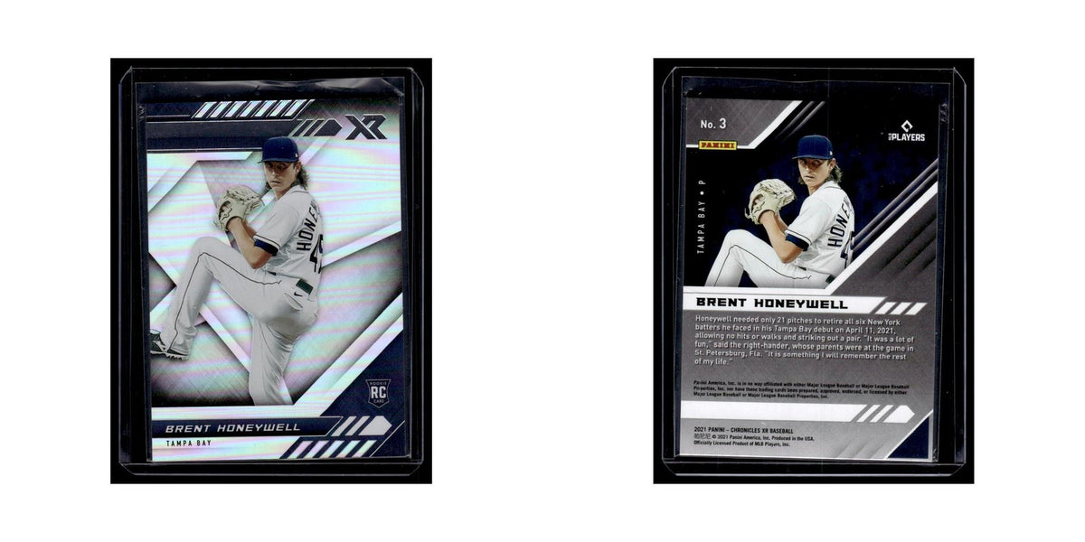 Brent Honeywell Rookie 2021 Panini Chronicles XR #3 Tampa Bay Rays NM