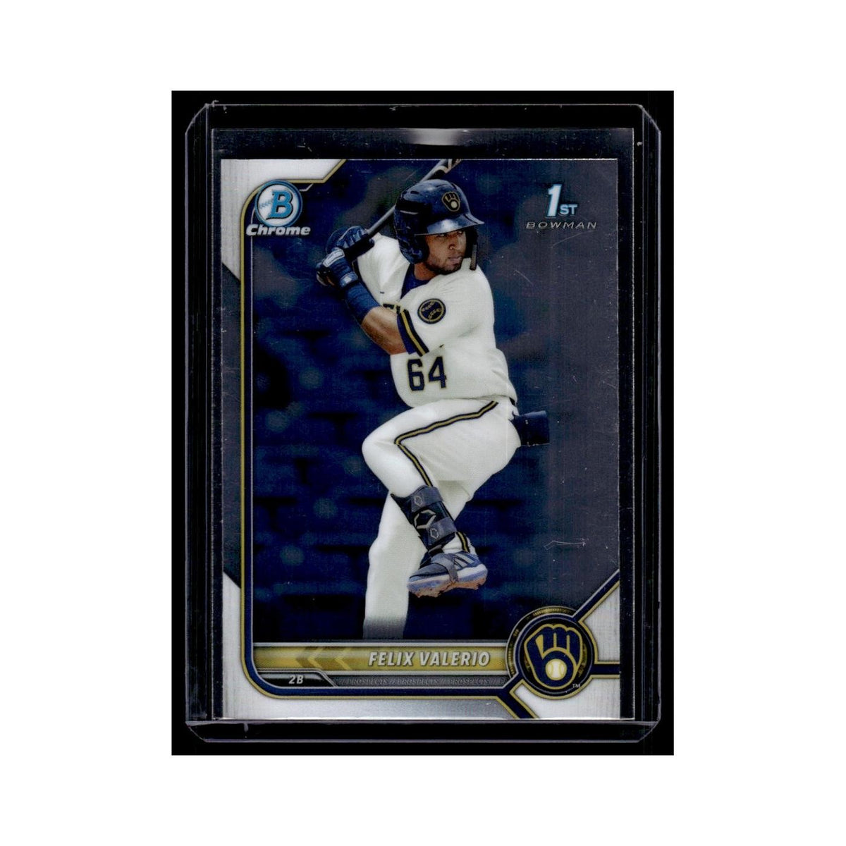 Felix Valerio 2022 Bowman Chrome Prospects #BCP-128 Milwaukee Brewers NM