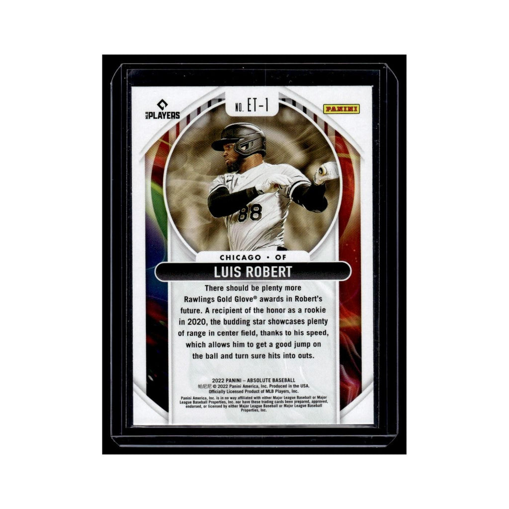 Luis Robert 2022 Panini Absolute Extreme Team #ET-1 Chicago White Sox NM