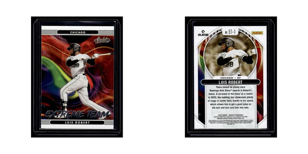 Luis Robert 2022 Panini Absolute Extreme Team #ET-1 Chicago White Sox NM