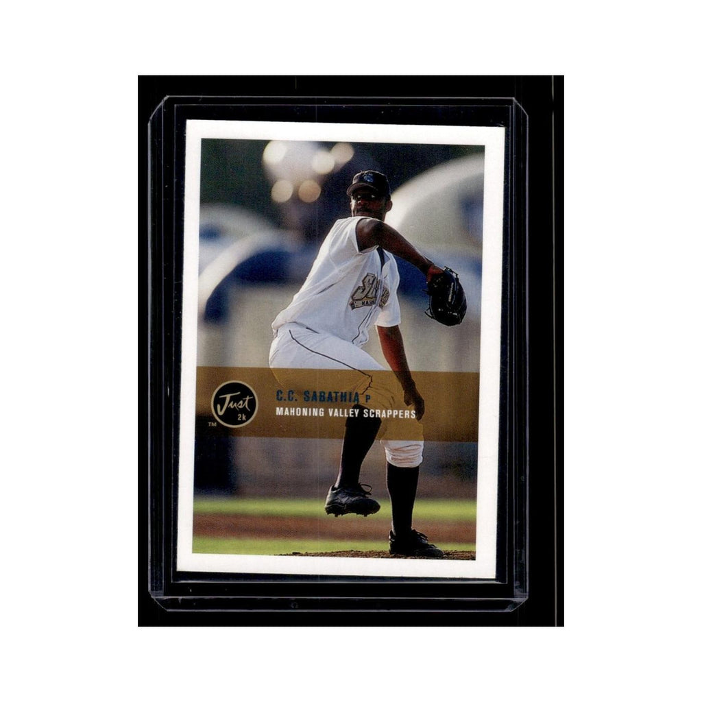 CC Sabathia 2000 Just #186 Mahoning Valley Scrappers Baseball Card NM