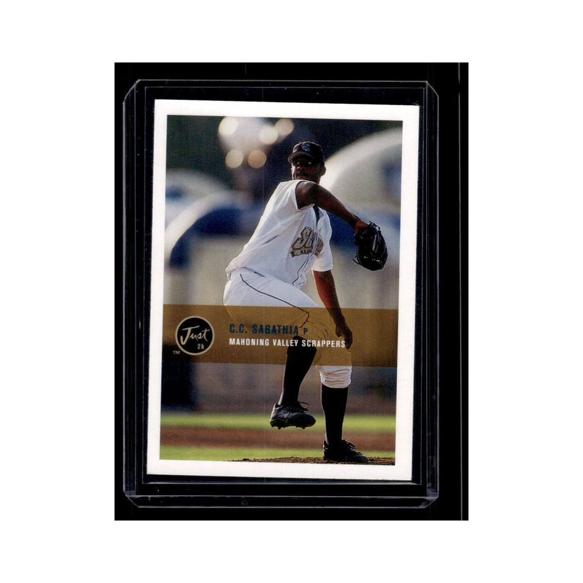 CC Sabathia 2000 Just #186 Mahoning Valley Scrappers Baseball Card NM
