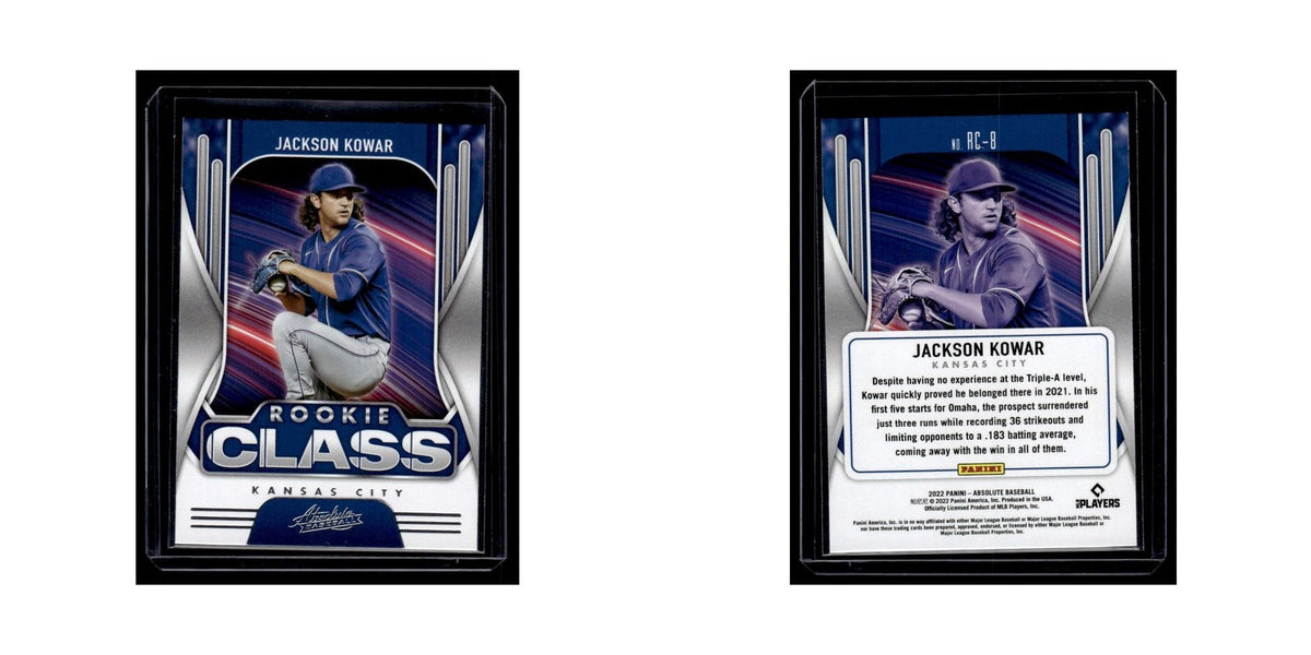 Jackson Kowar 2022 Panini Absolute Rookie Class #RC-8 Kansas City Royals NM