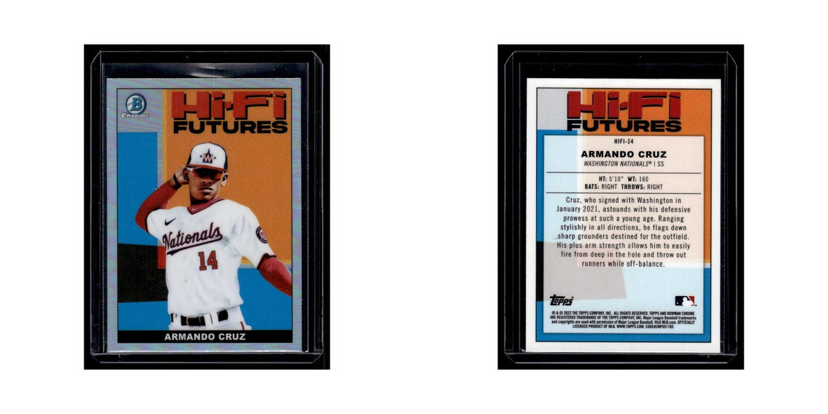 Armando Cruz 2022 Bowman Chrome Hi-Fi Futures #HIFI-24 Washington Nationals NM