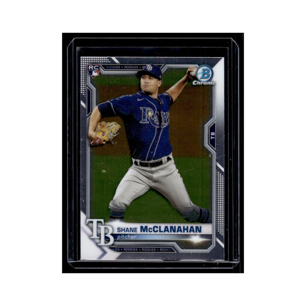Shane McClanahan 2020 Bowman Chrome #8 Tampa Bay Rays Baseball Card NM