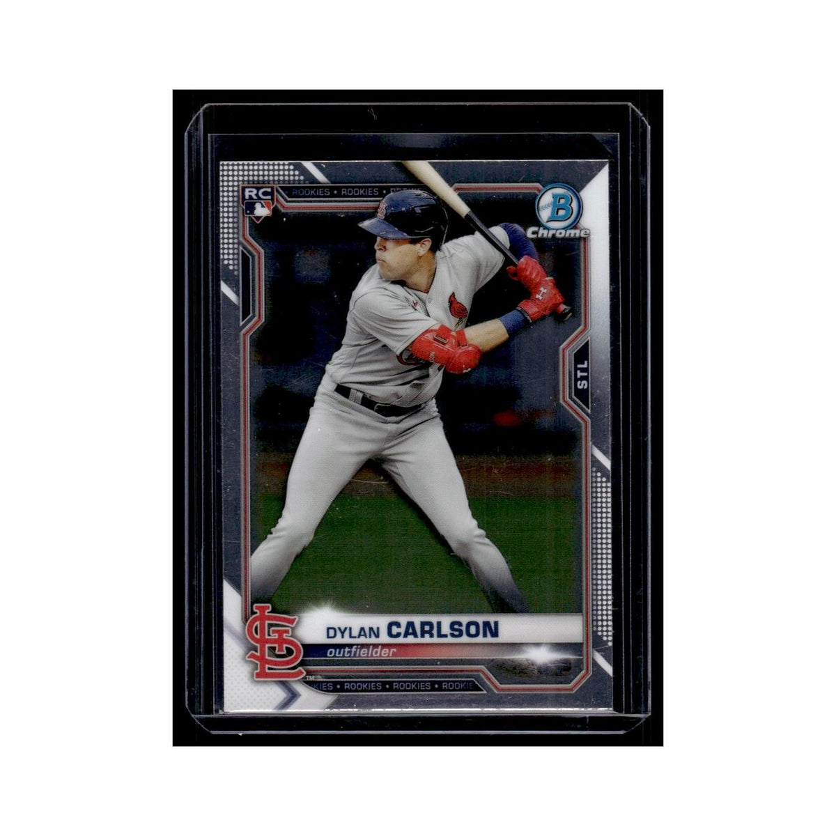 Dylan Carlson Rookie 2021 Bowman Chrome #45 St. Louis Cardinals Baseball Card NM