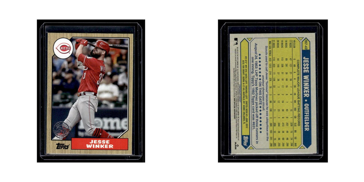 Jesse Winker 2022 Topps 1987 #T87-43 Cincinnati Reds Baseball Card NM