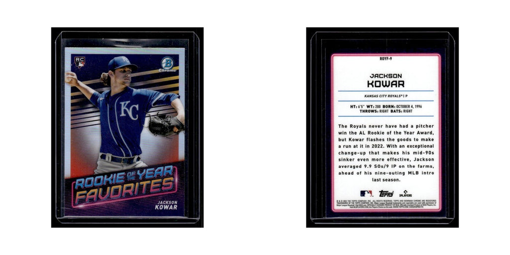 Jackson Kowar 2022 Bowman Chrome Rookie of the Year Favorites #ROYF-9 NM
