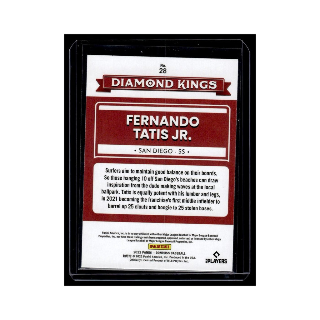 Fernando Tatis Jr. 2022 Donruss Diamond Kings #28 San Diego Padres NM