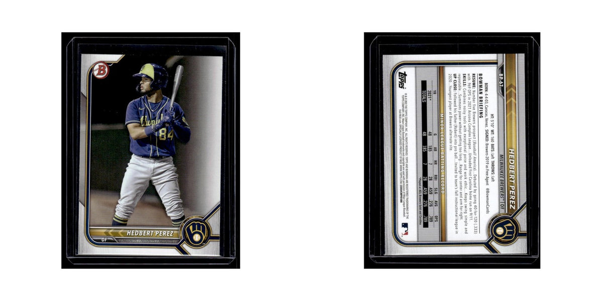Hedbert Perez 2022 Bowman Prospects #BP-67 Milwaukee Brewers Baseball Card NM