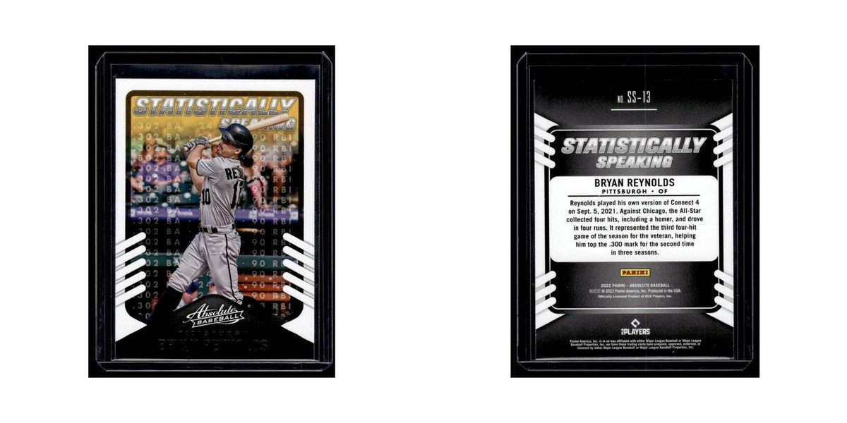 Bryan Reynolds 2022 Panini Absolute Statistically Speaking #SS-13 Pirates NM