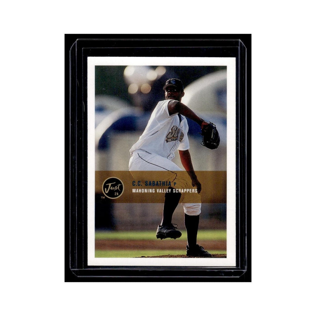 CC Sabathia 2000 Just #186 Mahoning Valley Scrappers Baseball Card NM