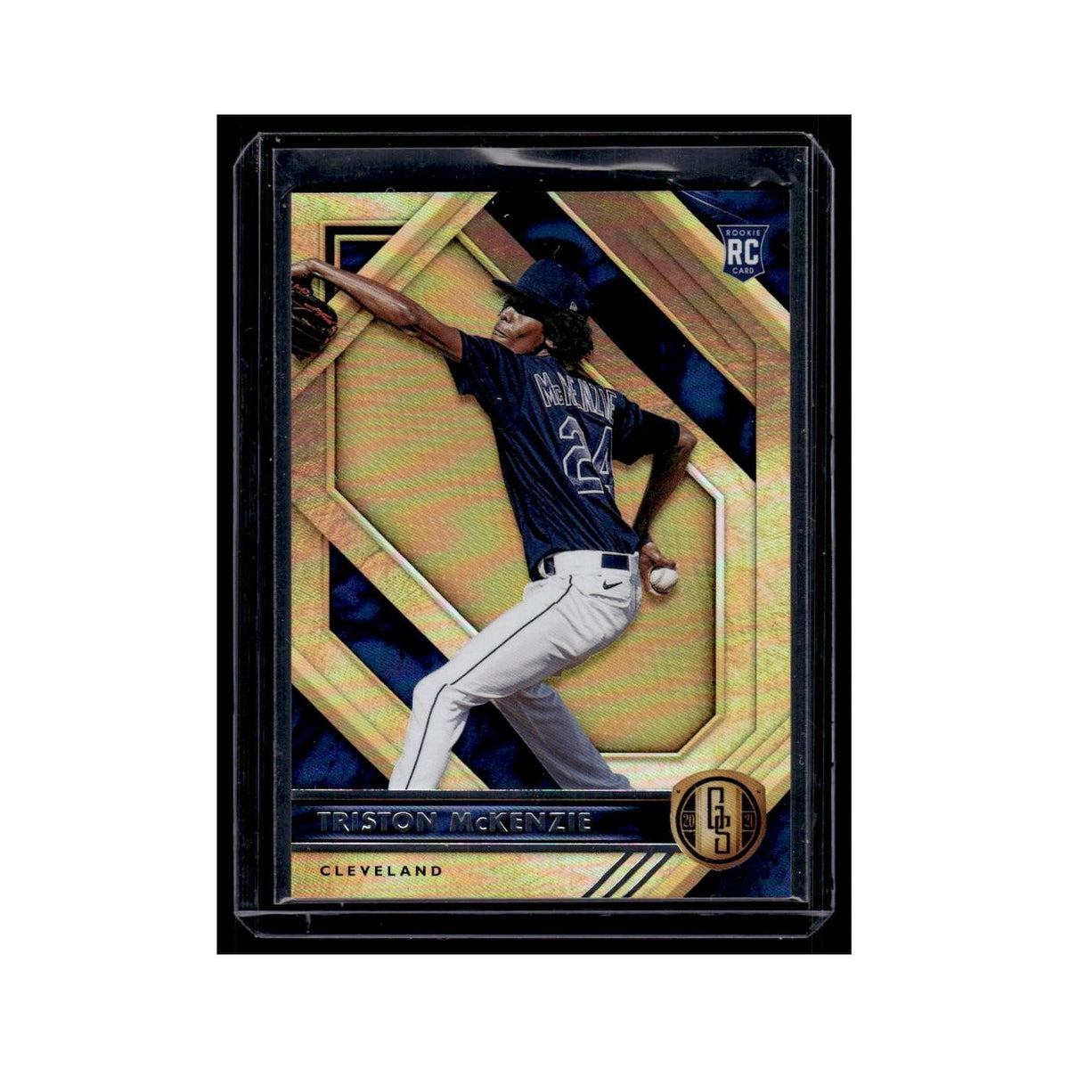 Triston McKenzie Rookie 2021 Panini Chronicles Gold Standard #13 Guardians NM