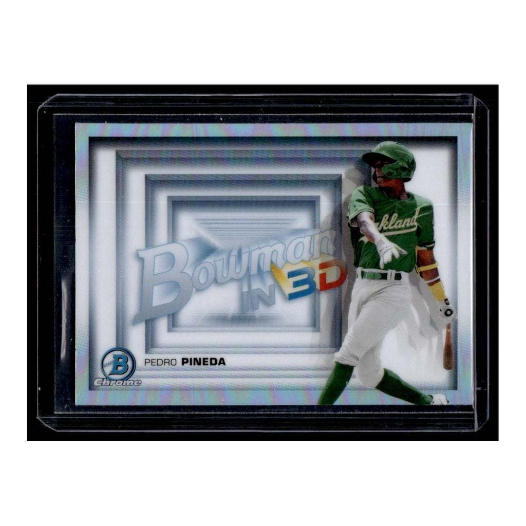 Pedro Pineda 2022 Bowman Chrome  in 3-D #B3D-15 Oakland Athletics NM