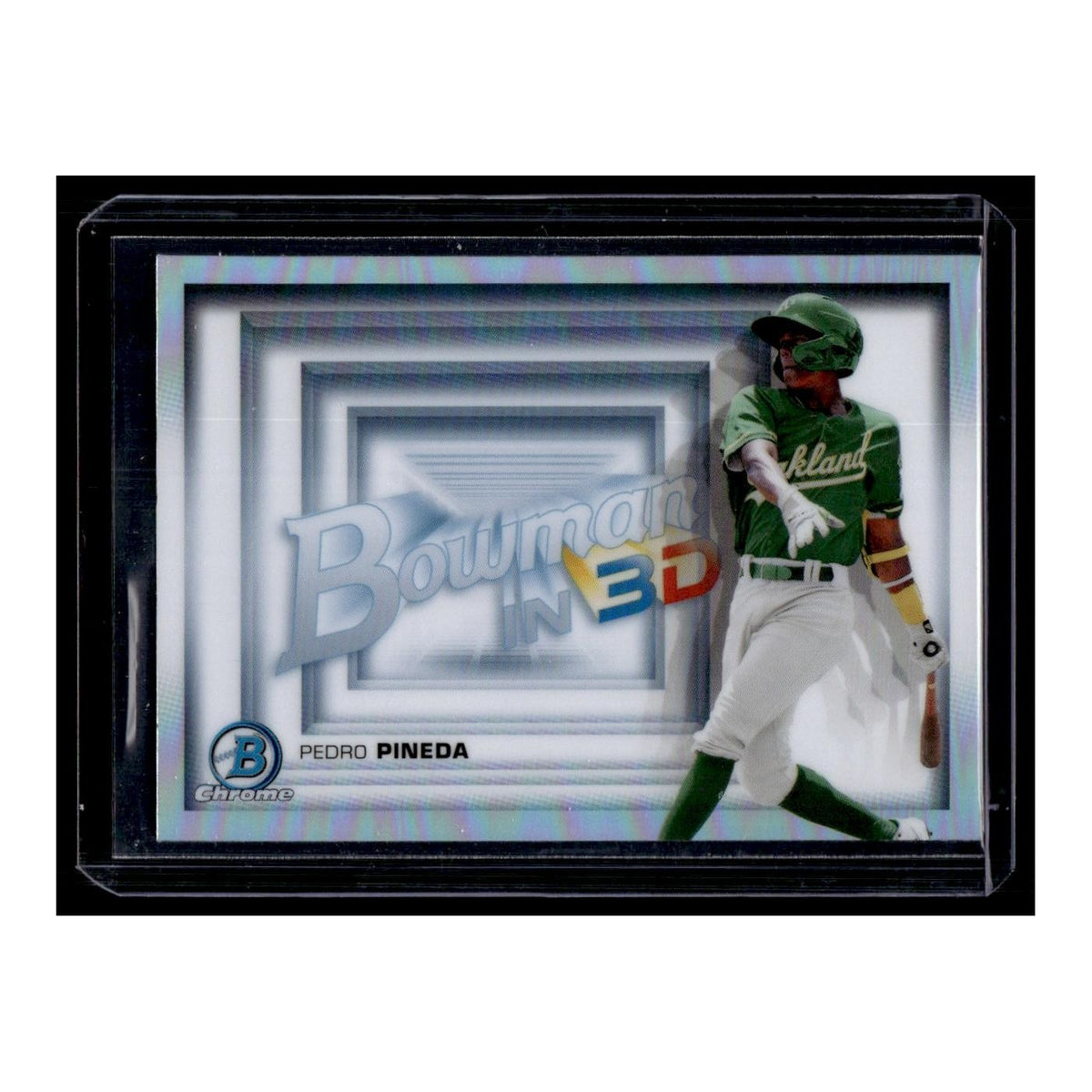 Pedro Pineda 2022 Bowman Chrome  in 3-D #B3D-15 Oakland Athletics NM