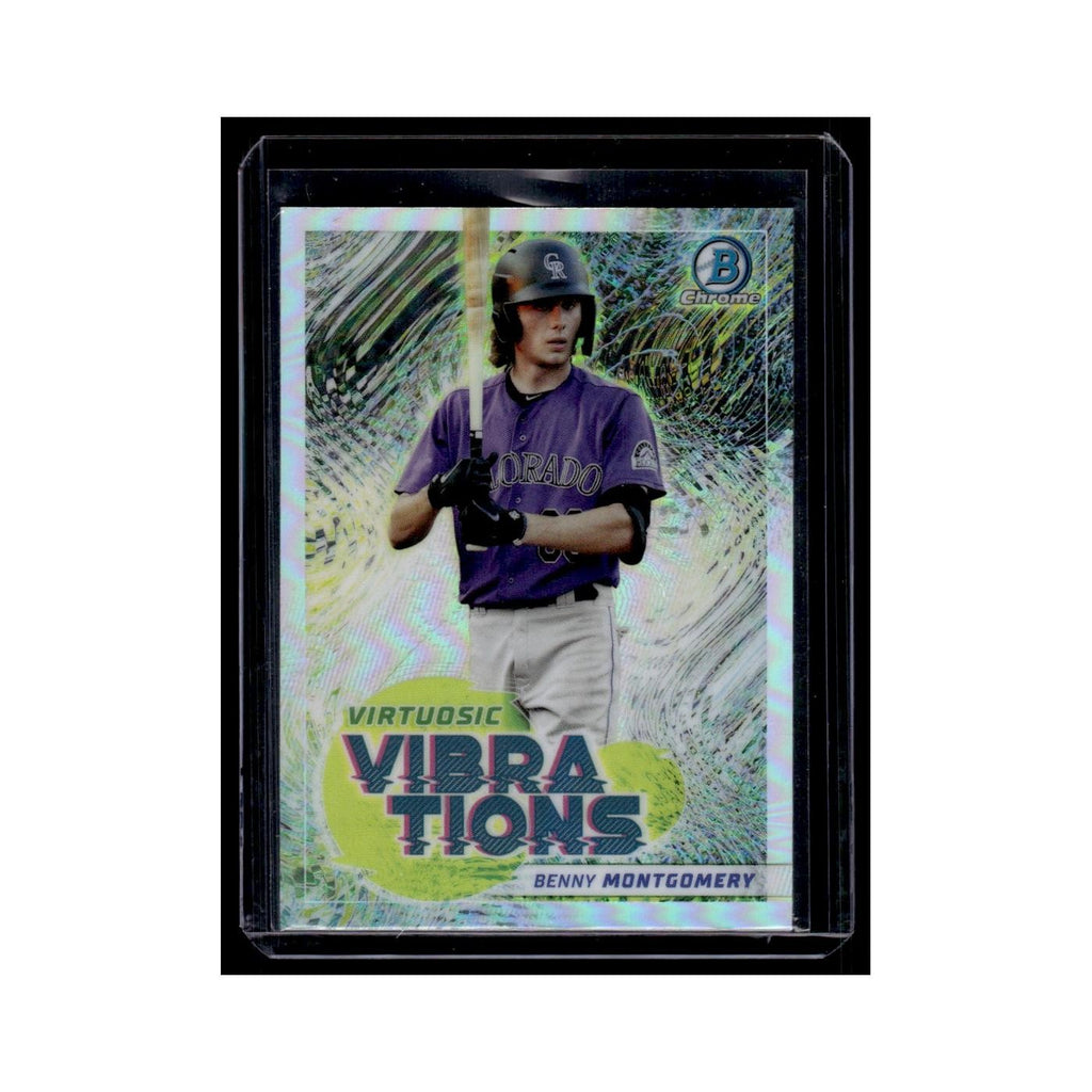 Benny Montgomery 2022 Bowman Chrome Virtuosic Vibrations #VV-17 Rockies NM