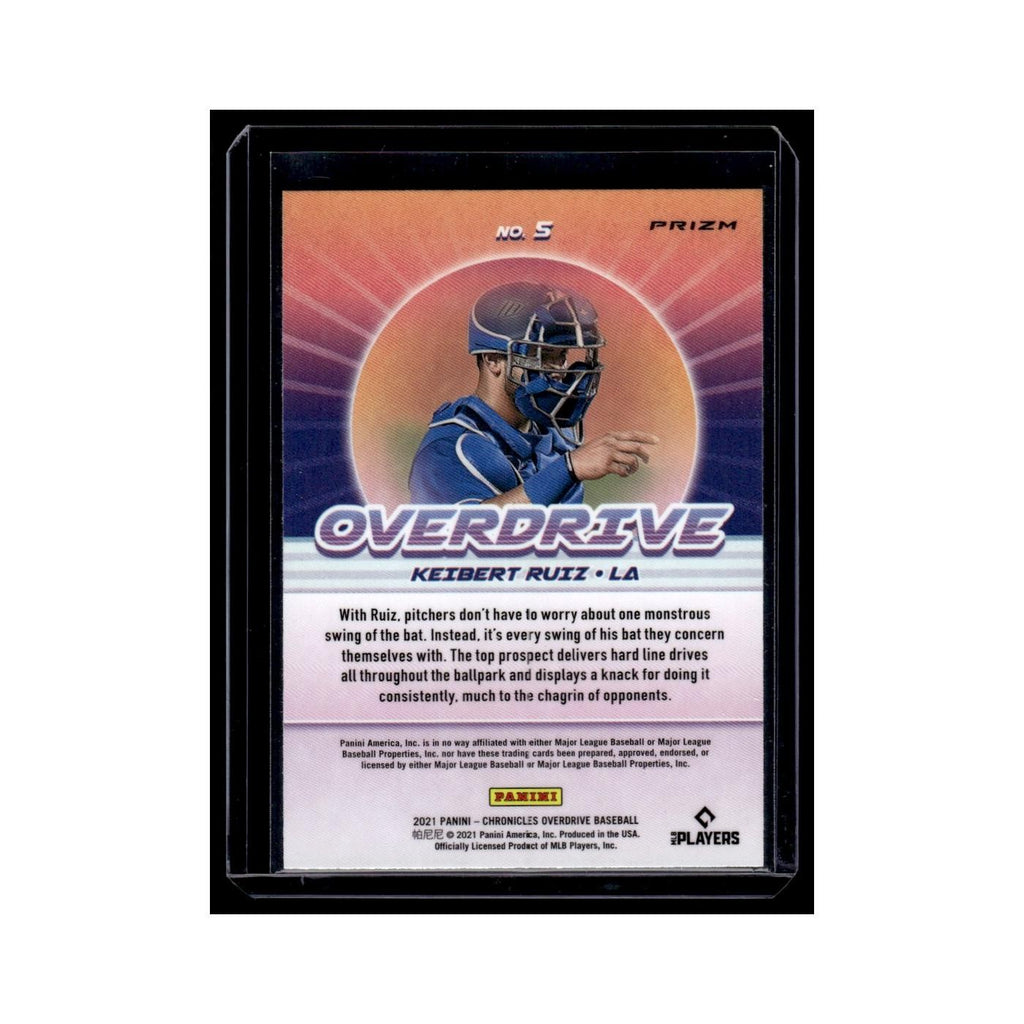 Keibert Ruiz 2021 Panini Chronicles Overdrive Prizm #5 Los Angeles Dodgers NM